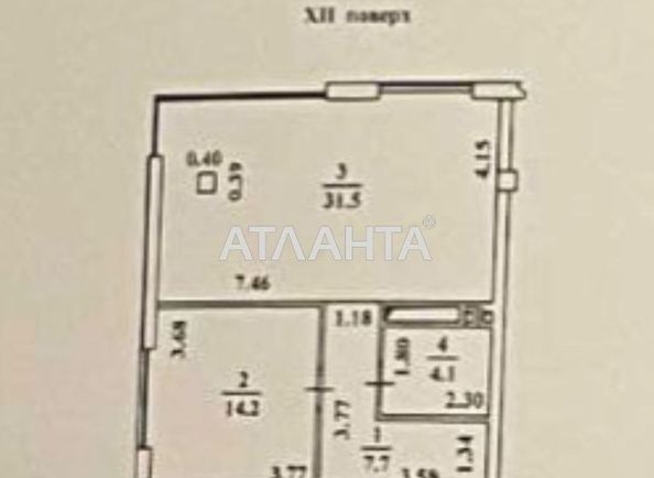 1-комнатная квартира по адресу ул. Гераневая (площадь 57,5 м²) - Atlanta.ua - фото 3
