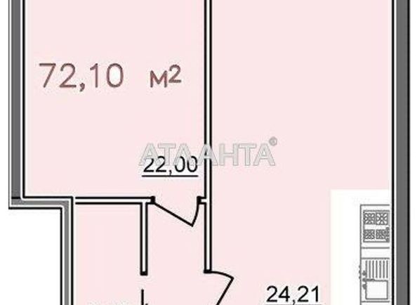 2-rooms apartment apartment by the address st. Gagarinskoe plato (area 72 m²) - Atlanta.ua - photo 17