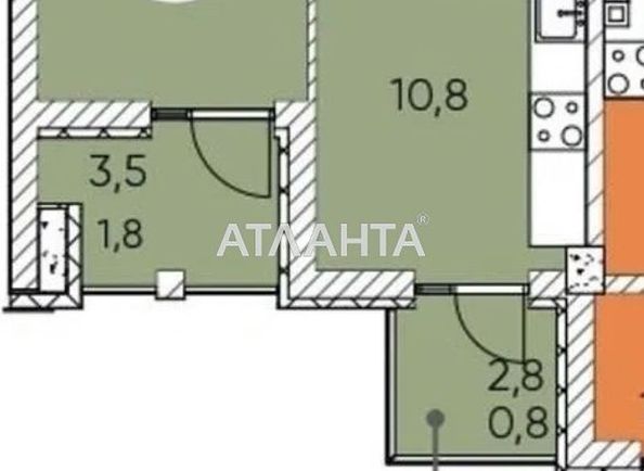 1-комнатная квартира по адресу ул. Паустовского (площадь 42,6 м2) - Atlanta.ua - фото 6