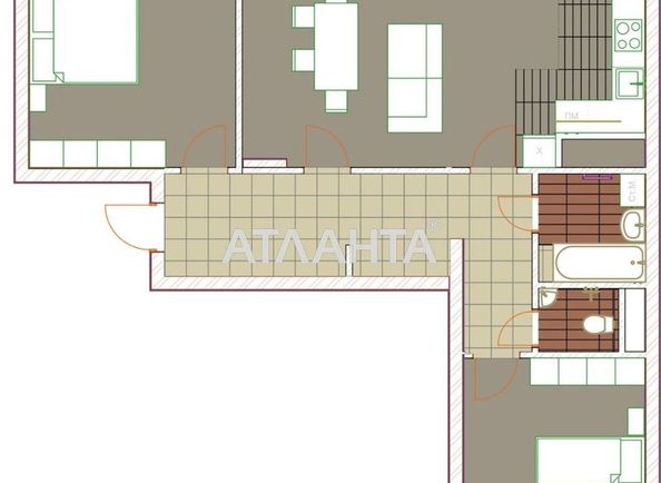 3-rooms apartment apartment by the address st. Volodimira Velikogo (area 90,0 m2) - Atlanta.ua - photo 9