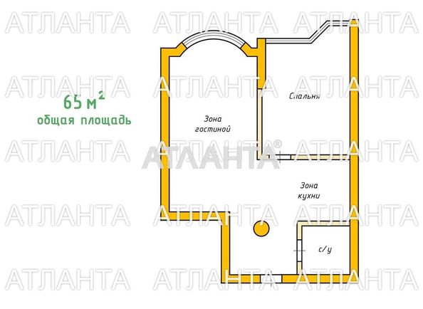 1-room apartment apartment by the address st. Sabanskiy per Suvorova per (area 65,0 m2) - Atlanta.ua - photo 8