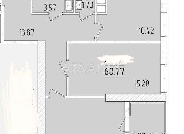 2-кімнатна квартира за адресою вул. Краснова (площа 60,7 м2) - Atlanta.ua - фото 4