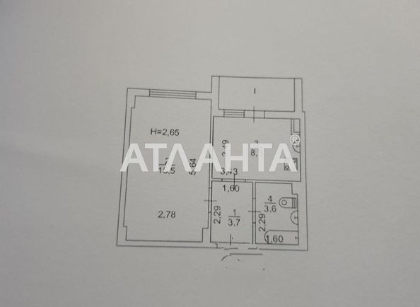 1-room apartment apartment by the address st. Massiv 10 (area 34 m²) - Atlanta.ua - photo 3
