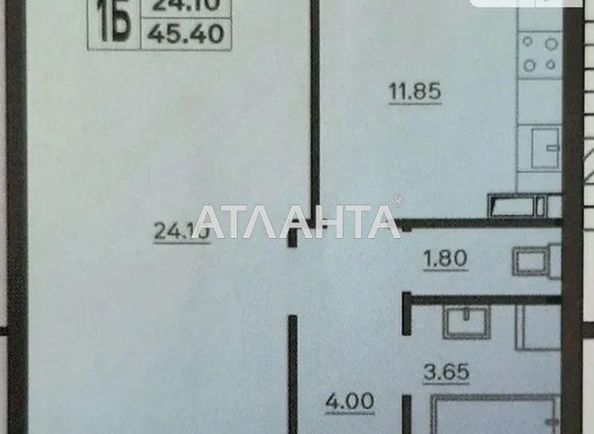 1-комнатная квартира по адресу ул. Марсельская (площадь 45,4 м²) - Atlanta.ua