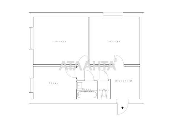 2-rooms apartment apartment by the address st. Kolontaevskaya Dzerzhinskogo (area 41,3 m²) - Atlanta.ua - photo 13