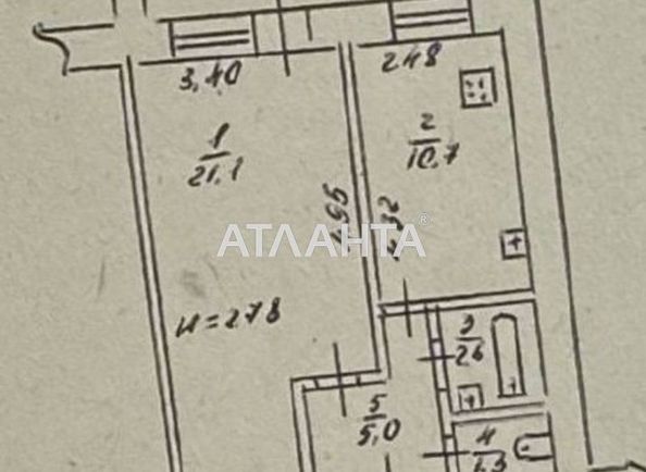 1-комнатная квартира по адресу Адмиральский пр. (площадь 42,0 м2) - Atlanta.ua - фото 8