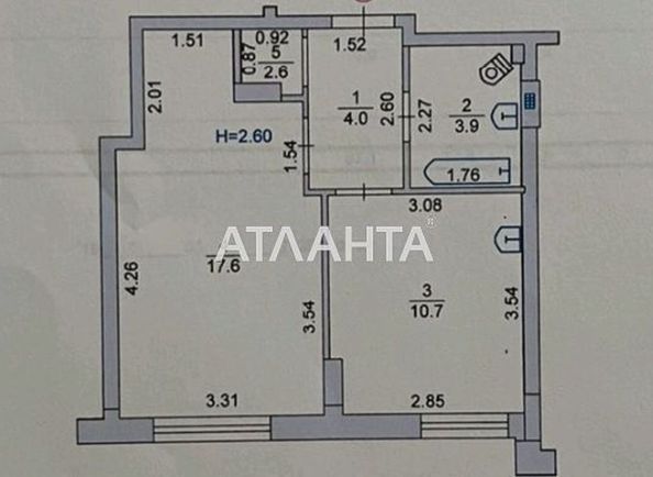 1-room apartment apartment by the address st. 1 maya (area 35,0 m2) - Atlanta.ua - photo 3