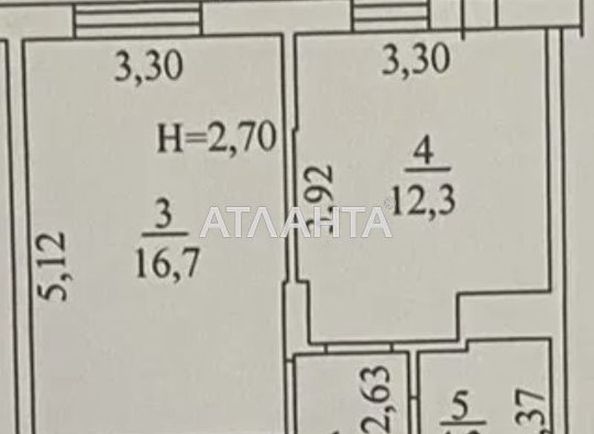 1-комнатная квартира по адресу Овидиопольский пер. (площадь 43,0 м2) - Atlanta.ua - фото 4