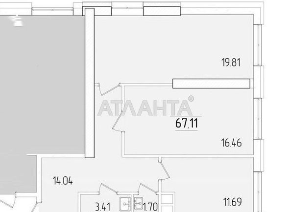 2-rooms apartment apartment by the address st. Krasnova (area 67,1 m2) - Atlanta.ua - photo 7