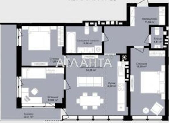 3-rooms apartment apartment by the address st. Okruzhnaya ul (area 89,2 m2) - Atlanta.ua - photo 9