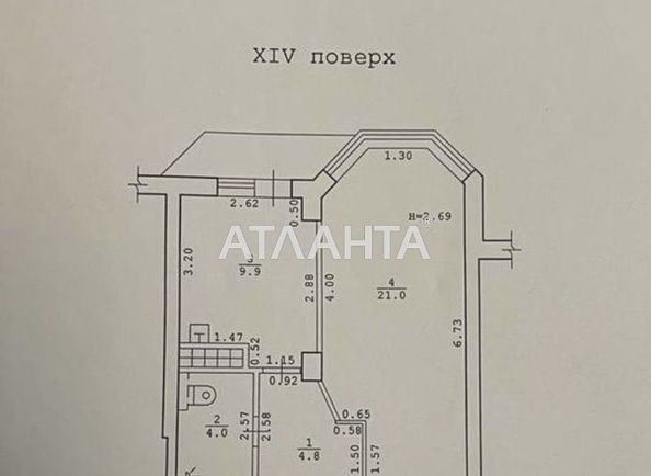 1-room apartment apartment by the address st. Protsenko (area 42,0 m2) - Atlanta.ua - photo 13
