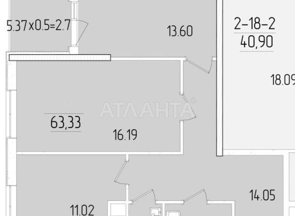 2-rooms apartment apartment by the address st. Krasnova (area 63,3 m²) - Atlanta.ua - photo 6