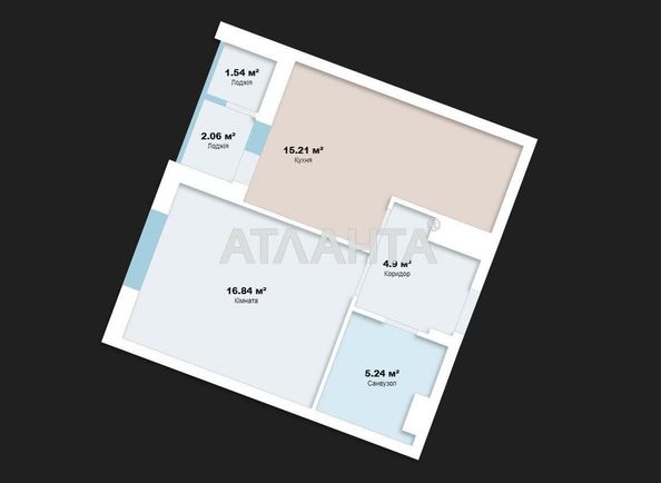 1-комнатная квартира по адресу ул. Ивана Выговского (площадь 48 м²) - Atlanta.ua - фото 22