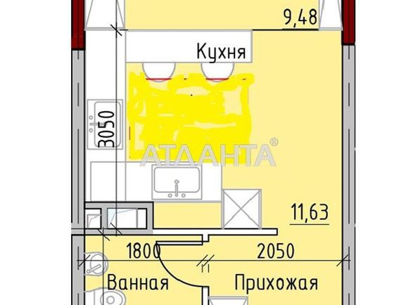 1-room apartment apartment by the address st. Mayachnyy per (area 30,0 m2) - Atlanta.ua - photo 12
