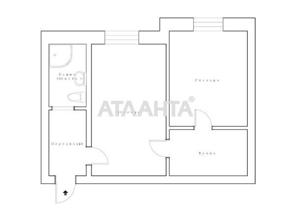 2-rooms apartment apartment by the address st. Nikolaevskaya dor Kotovskaya dor (area 34,1 m²) - Atlanta.ua - photo 29