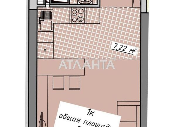 1-room apartment apartment by the address st. Kurortnyy per (area 29,9 m²) - Atlanta.ua - photo 11