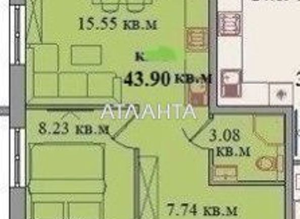 1-room apartment apartment by the address st. Severnaya (area 43,9 m²) - Atlanta.ua - photo 6
