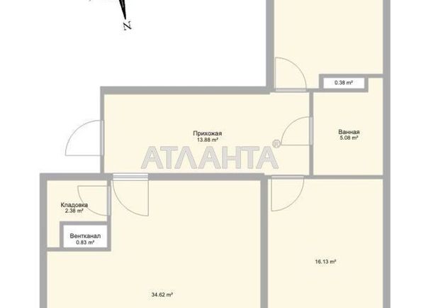 3-кімнатна квартира за адресою вул. Михайлівська (площа 96,0 м2) - Atlanta.ua - фото 7