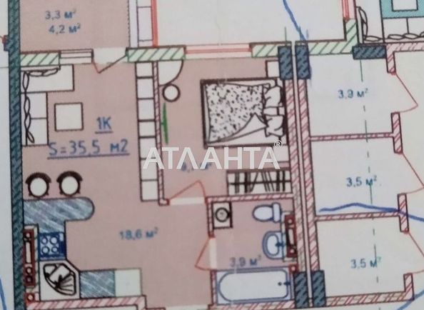 1-кімнатна квартира за адресою вул. Вільямса ак. (площа 36 м²) - Atlanta.ua