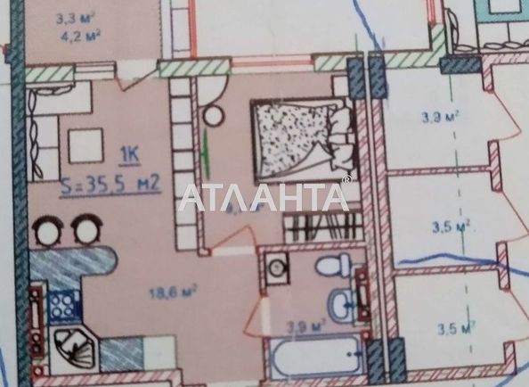 1-комнатная квартира по адресу ул. Вильямса ак. (площадь 36 м²) - Atlanta.ua