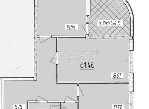 2-кімнатна квартира за адресою вул. Краснова (площа 61,5 м²) - Atlanta.ua - фото 2