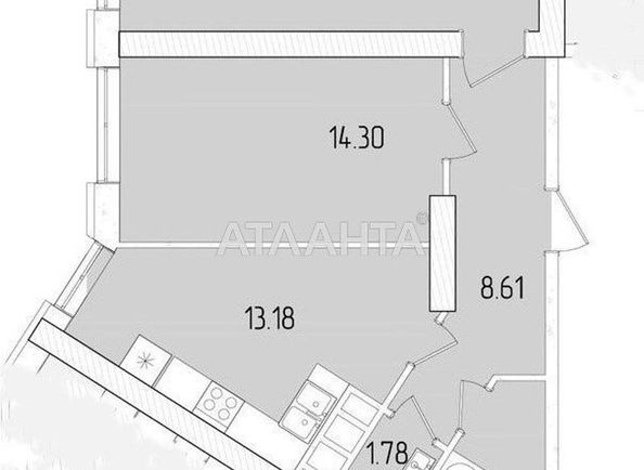 2-кімнатна квартира за адресою вул. Краснова (площа 64,6 м²) - Atlanta.ua