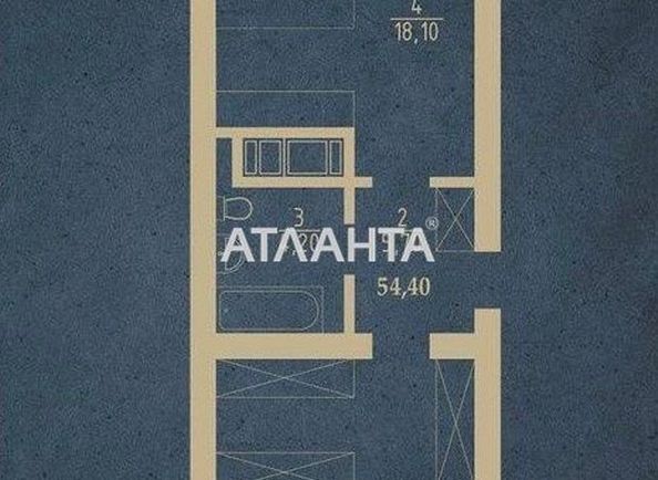 1-комнатная квартира по адресу ул. Чехова (площадь 54,4 м2) - Atlanta.ua - фото 4