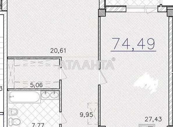 1-room apartment apartment by the address st. Frantsuzskiy bul Proletarskiy bul (area 74 m²) - Atlanta.ua - photo 18