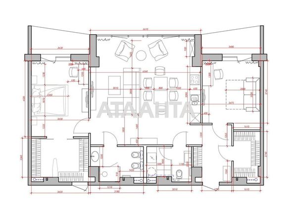 2-rooms apartment apartment by the address st. Frantsuzskiy bul Proletarskiy bul (area 110 m²) - Atlanta.ua - photo 22