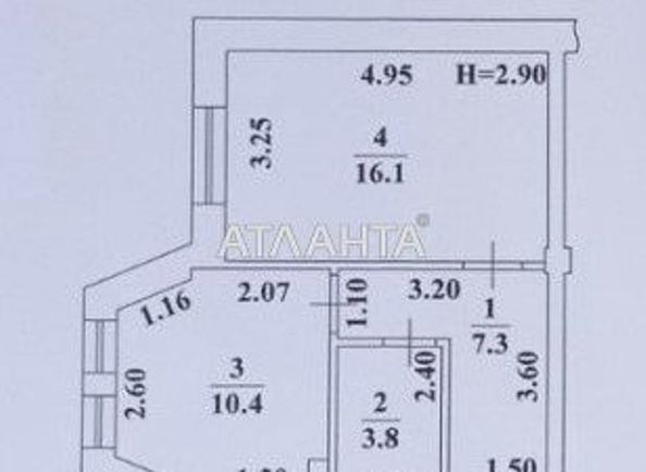 1-room apartment apartment by the address st. Tulskaya (area 38,5 m2) - Atlanta.ua - photo 7