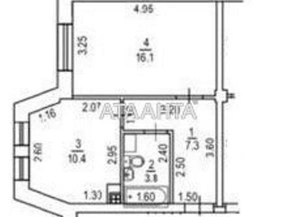 1-room apartment apartment by the address st. Tulskaya (area 37,6 m²) - Atlanta.ua - photo 7