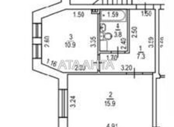 1-room apartment apartment by the address st. Tulskaya (area 37,8 m²) - Atlanta.ua - photo 5