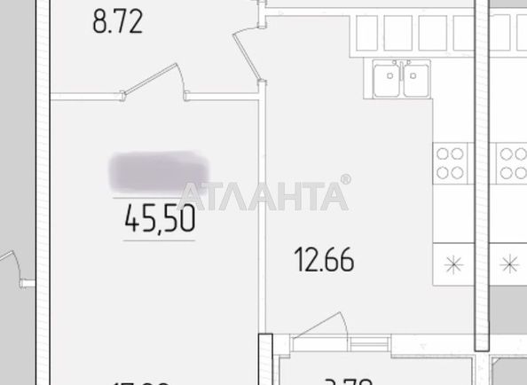 1-кімнатна квартира за адресою вул. Краснова (площа 45,6 м²) - Atlanta.ua - фото 13