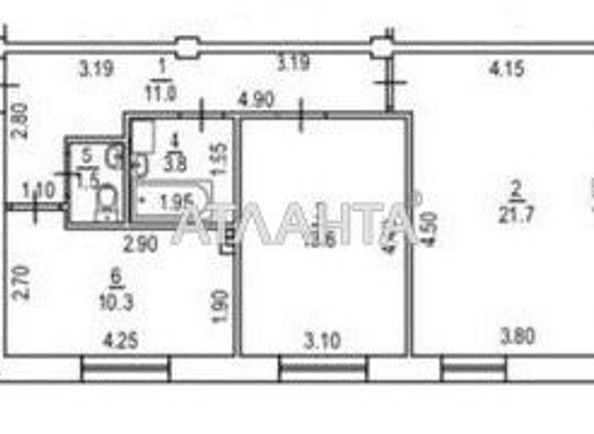 2-rooms apartment apartment by the address st. Tulskaya (area 61,9 m²) - Atlanta.ua - photo 5