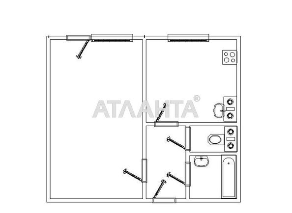 1-room apartment apartment by the address st. Zabolotnogo ak (area 34,0 m2) - Atlanta.ua - photo 10