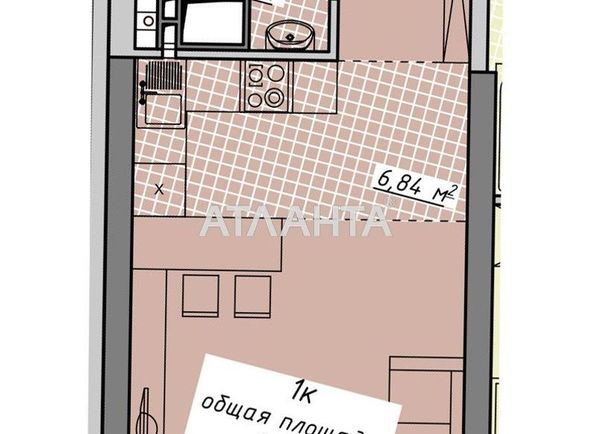 1-комнатная квартира по адресу Курортный пер. (площадь 29,9 м²) - Atlanta.ua - фото 7