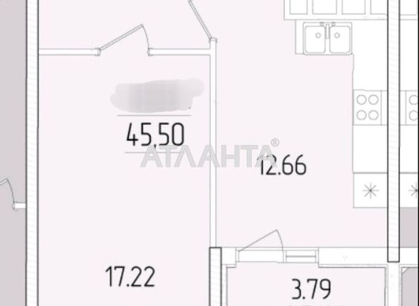 1-кімнатна квартира за адресою вул. Краснова (площа 45,5 м²) - Atlanta.ua - фото 8