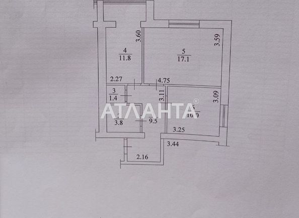 2-rooms apartment apartment by the address st. Odesskaya (area 55,8 m2) - Atlanta.ua - photo 17