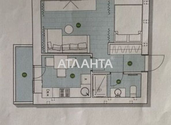 1-комнатная квартира по адресу ул. Центральная (площадь 32,2 м2) - Atlanta.ua - фото 4