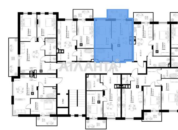1-room apartment apartment by the address st. Orlika Pilipa (area 38,3 m2) - Atlanta.ua - photo 5