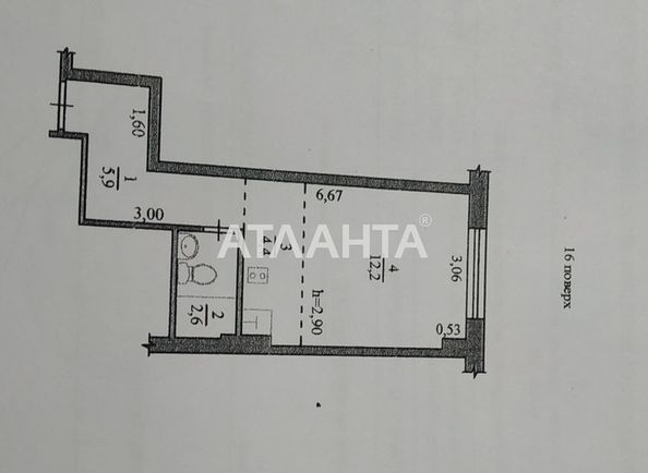 1-room apartment apartment by the address st. Koroleva ak (area 25,1 m2) - Atlanta.ua - photo 3