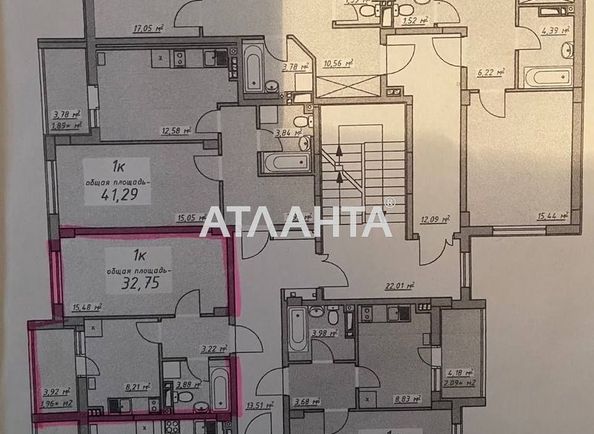 1-room apartment apartment by the address st. Massiv 10 (area 32,8 m²) - Atlanta.ua - photo 6