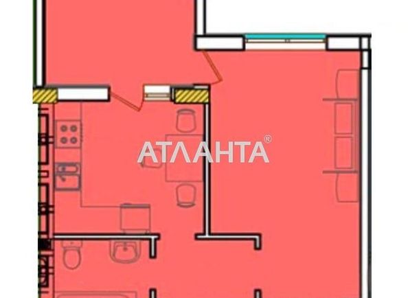 1-комнатная квартира по адресу ул. Строительная (площадь 41,0 м2) - Atlanta.ua - фото 2