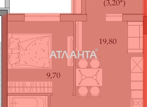 1-room apartment apartment by the address st. Vilyamsa ak (area 36 m²) - Atlanta.ua - photo 3
