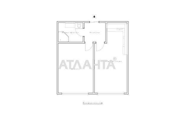 1-кімнатна квартира за адресою вул. Промислова (площа 40 м²) - Atlanta.ua - фото 23