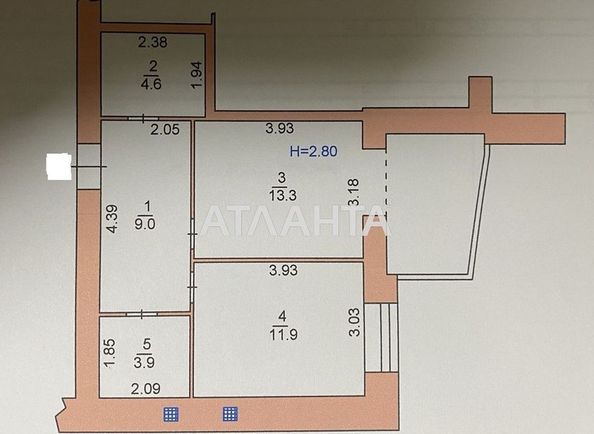 1-кімнатна квартира за адресою вул. Паркова (площа 50 м²) - Atlanta.ua - фото 5