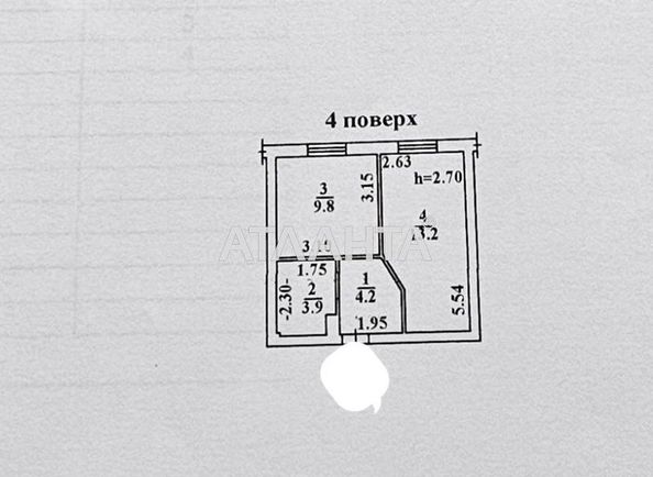 1-room apartment apartment by the address st. Inglezi 25 chapaevskoy div (area 31,1 m2) - Atlanta.ua - photo 8
