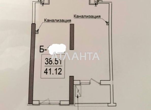 1-комнатная квартира по адресу ул. Дача Ковалевского (площадь 41,1 м²) - Atlanta.ua