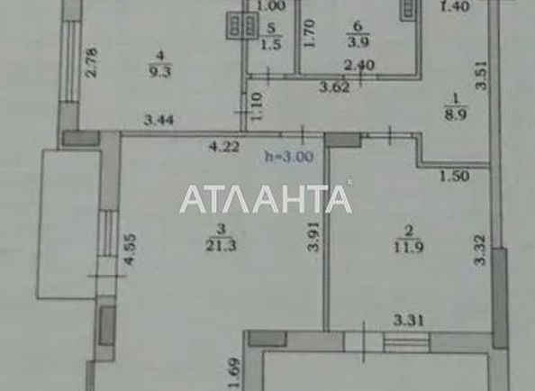 1-room apartment apartment by the address st. Vannyy per (area 57,5 m2) - Atlanta.ua - photo 6