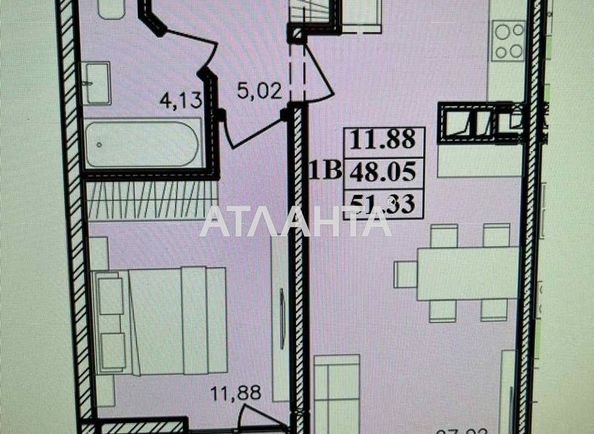 1-room apartment apartment by the address st. Franko Ivana (area 51,0 m2) - Atlanta.ua - photo 3